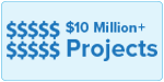 $10 million+ Projects icon.