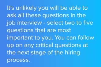 13 Best Questions To Ask in Your Job Interview To Make Sure It’s Right ...